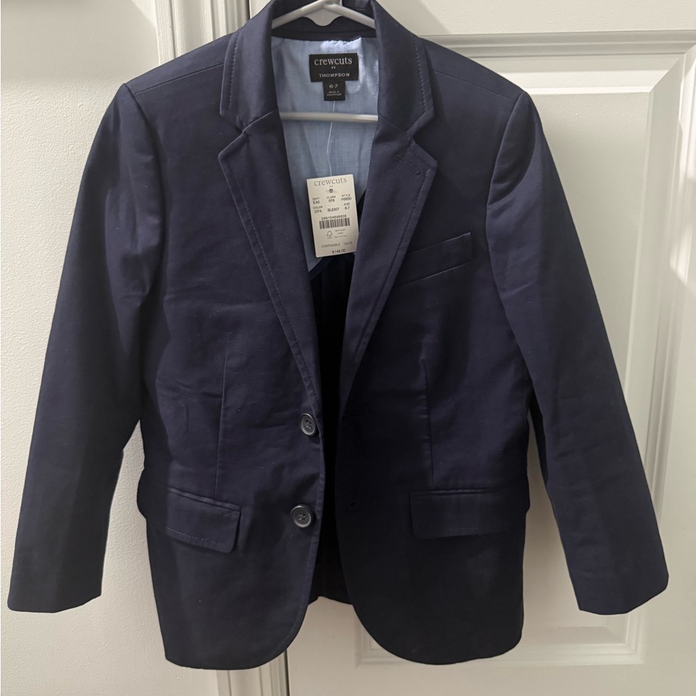 Crewcuts Navy Two-Button Boys' Blazer
